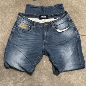 Superdry Men's Straight Jeans - Blue
